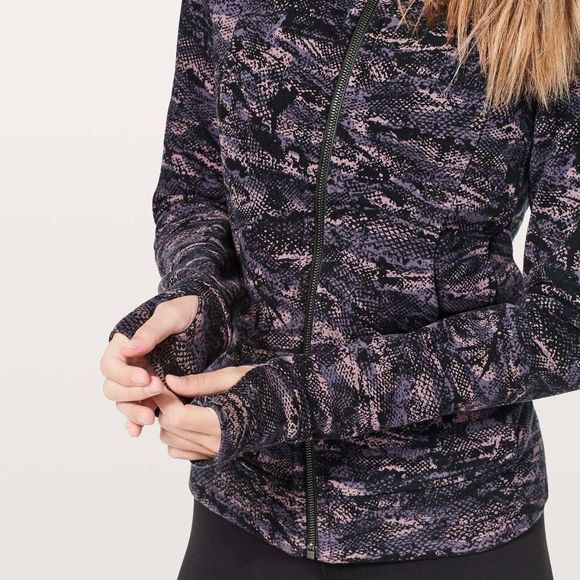 Lululemon Scuba Hoodie IV Full Zip in Rip Wave Purple Thunder Black Sz 4 - Picture 4 of 12